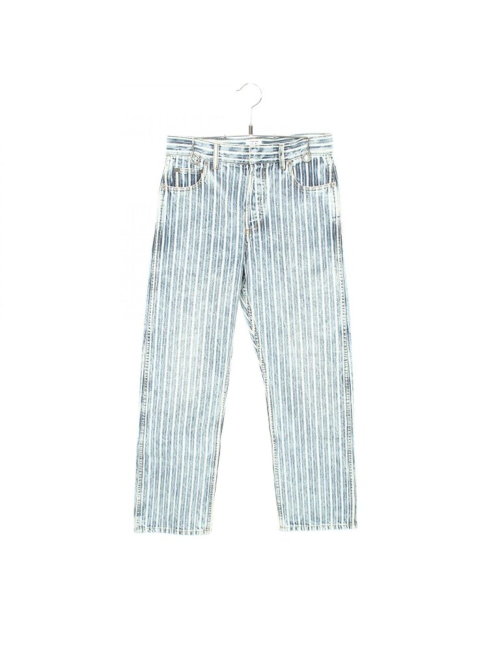 Dior Denim Pants Striped Cotton